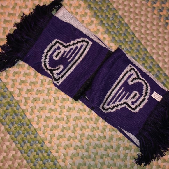 Stonehill College Purple “Ace” the Skyhawk Scarf - Picture 5 of 7